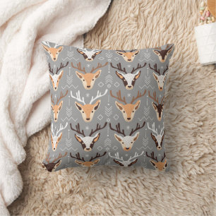 Grijs Beige Herten Scandinavische Kerst Decoratie Kussen
