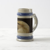 grijs/blauw 22 oz stein bierpul (Voorkant rechts)