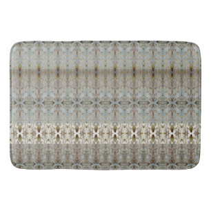 Grijs Blauw Aquarel Vloermat Badmat