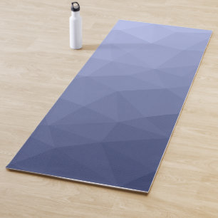 Grijs blauw gradiënt geometrisch mesh patroon yogamat