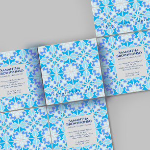 Grijs Blauw Keramische Tegel Vierkante Visitekaartje