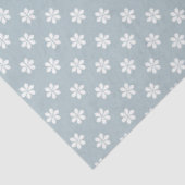 Grijs Blauw met Wit Daisy kwestie Papier (Detail)