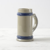 Grijs/Blauwe Beer Stein Bierpul (Voorkant rechts)