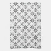 Grijs bloempatroon Handdoeken (Verticaal)