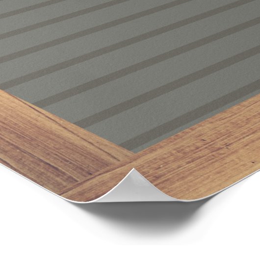 Grijs bord Aangepast bericht Poster grijs (Hoek)