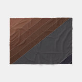 Grijs bruin, grijs, bruin fleece deken (Voorkant (Horizontaal))