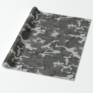 grijs camouflage inpakpapier
