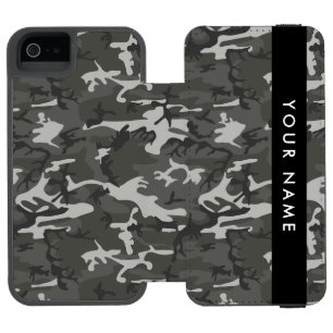 Grijs camouflagepatroon, Jouw naam, personaliseren