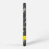 Grijs camouflagepatroon, Jouw naam, personaliseren Samsung Galaxy Hoesje (Rechterkant)