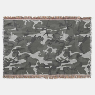 Grijs camouflagepatroon, militair patroon, leger deken