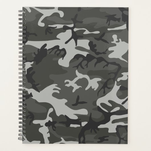 Grijs camouflagepatroon, militair patroon, leger planner (Voorkant)
