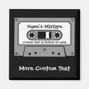 Grijs Cassettebandje audio Magneet