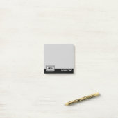 Grijs Cassettebandje audio Post-it® Notes (Op bureau)
