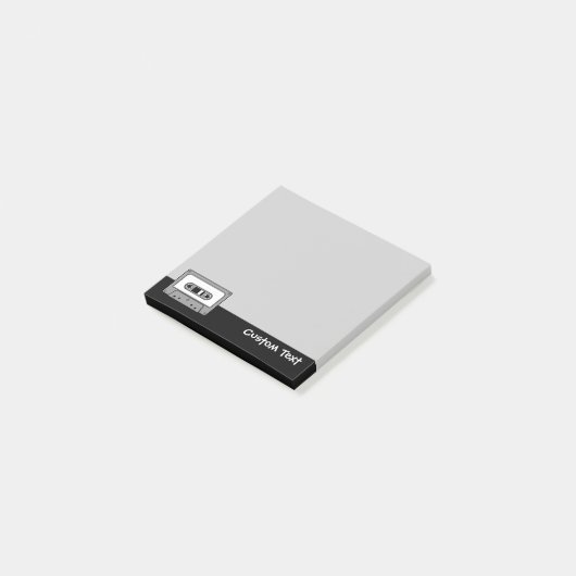 Grijs Cassettebandje audio Post-it® Notes (Schuin)