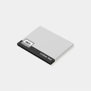 Grijs Cassettebandje audio Post-it® Notes