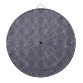 Grijs, cool, trendy, eenvoudig, modern zigzag patr dartbord (Voorkant)