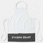 grijs Cucking Frazy woordspel als Nucking Futs Schort (Voorkant)