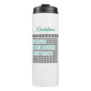 Grijs dat ik mijn kont had moeten doen. thermosbeker