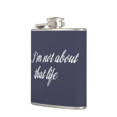 Grijs dat ik niet over dat leven ga heupfles (Links)