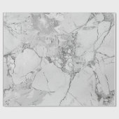 Grijs Elegant Wervelt "Marble Texture" Inpakpapier (Vlak)
