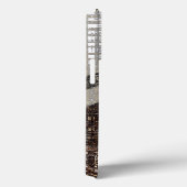 Grijs en bruin Abstract Hoesje-Mate iPhone Case (Achterkant / Rechts)