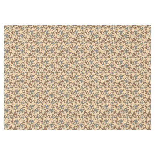 Grijs en Bruin Shamrock Patroon Tafelkleed (Voorkant (Horizontaal))