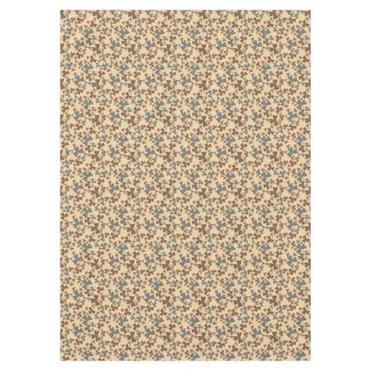 Grijs en Bruin Shamrock Patroon Tafelkleed (Voorkant)