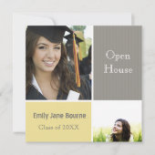 Grijs en Geel Afbeelding Klasse 2012 Aankondiging (Voorkant)