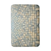 Grijs en Geel Brick Parern Badmat (Voorkant Verticaal)