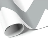 Grijs en geel Chevron inpakpapier (Rol Hoek)