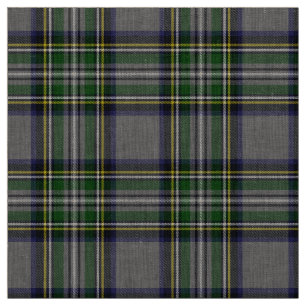 Grijs en Geel Tartan Stof