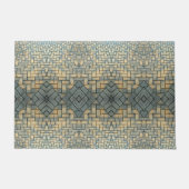 Grijs en Gele Mozaïekbrick Deurmat (Voorkant)