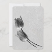 Grijs en Gele tulpen op textuur Kaart (Achterkant)