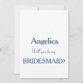 Grijs en Goud met hart word je mijn Bridesmaid Kaart (Achterkant)