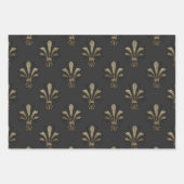 Grijs en Goud Parijs Inpakpapier Vel (Voorkant)