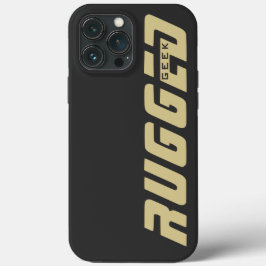 grijs en goud RUGED GEEK iPhone 13 Pro Max Hoesje