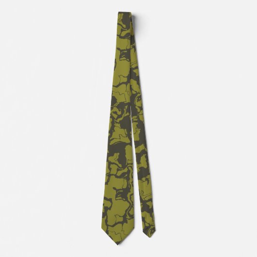 Grijs en groen abstract stropdas (Voorkant)