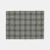 Grijs en Groen Craig Clan Tartan Fleece Deken (Voorkant (Horizontaal))