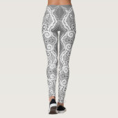 Grijs en kant leggings (Achterkant)