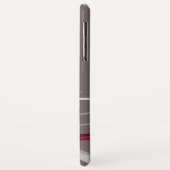 Grijs en kunstzinnig koolstofontwerp voor de wijn  Case-Mate iPhone case (Achterkant/links)