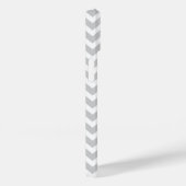 Grijs en Lila Paarse Modern Chevron Monogram Case-Mate iPhone Case (Achterkant / Rechts)