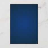 Grijs en Navy Blue Bar Mitswa QR Code RSVP Informatiekaartje (Achterkant)