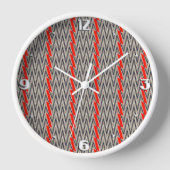Grijs en rood ontwerp van chevron (Voorkant)