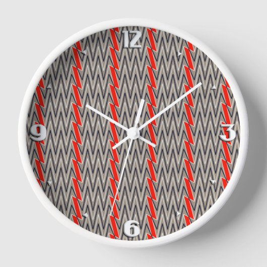 Grijs en rood ontwerp van chevron (Voorkant)