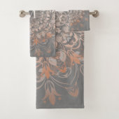Grijs en Roos goud | Mandala Monogram Bad Handdoek (Insitu)