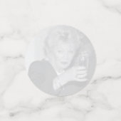 Grijs en roze 40e VIERROH! 4 foto's verjaardag Confetti (Kleine voorkant)