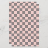 Grijs en roze karton (Voorkant / Achterkant)