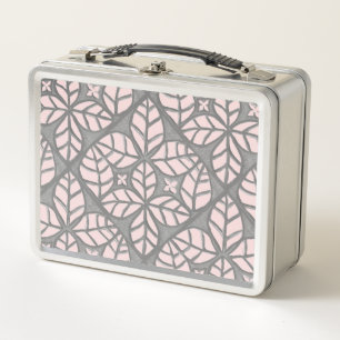 Grijs en roze tegel Print Lunch Box