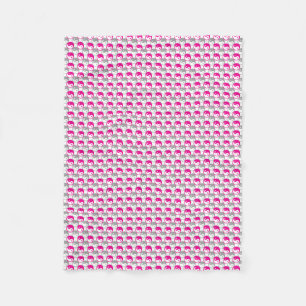 Grijs en roze yin yang patroon fleece deken