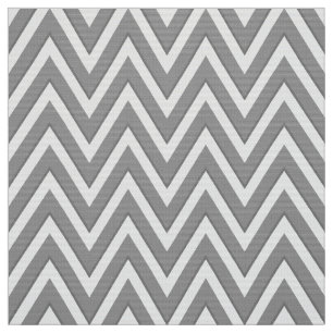 Grijs en wit chevron-bekledingsstof stof